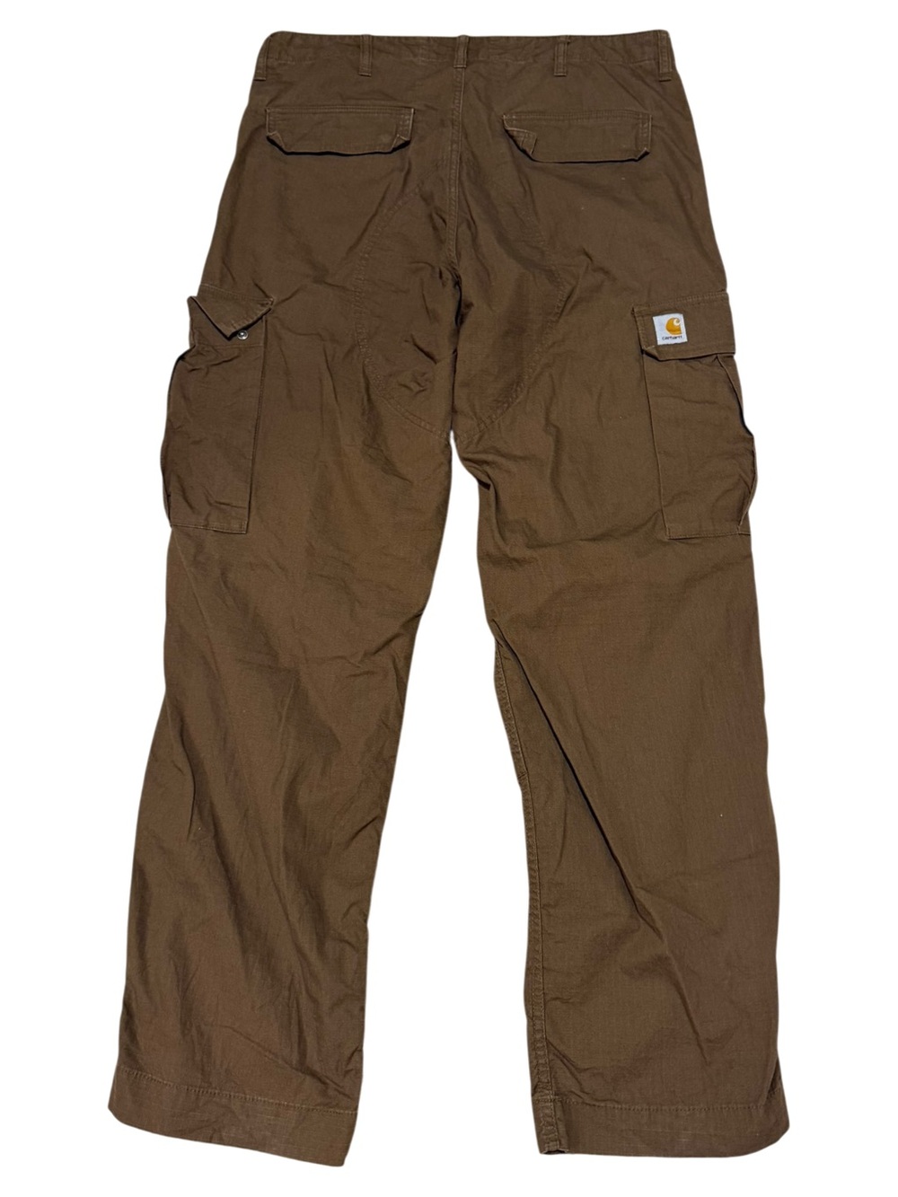 Carhartt WIP Mens Cargo Ripstop Pants 34x32 Brown Military Combat Surplus Trouse